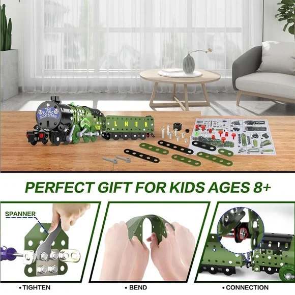 Lucky Doug STEM Building Projects Model Train Set Toys for Boys Kids - Picture 4 of 6